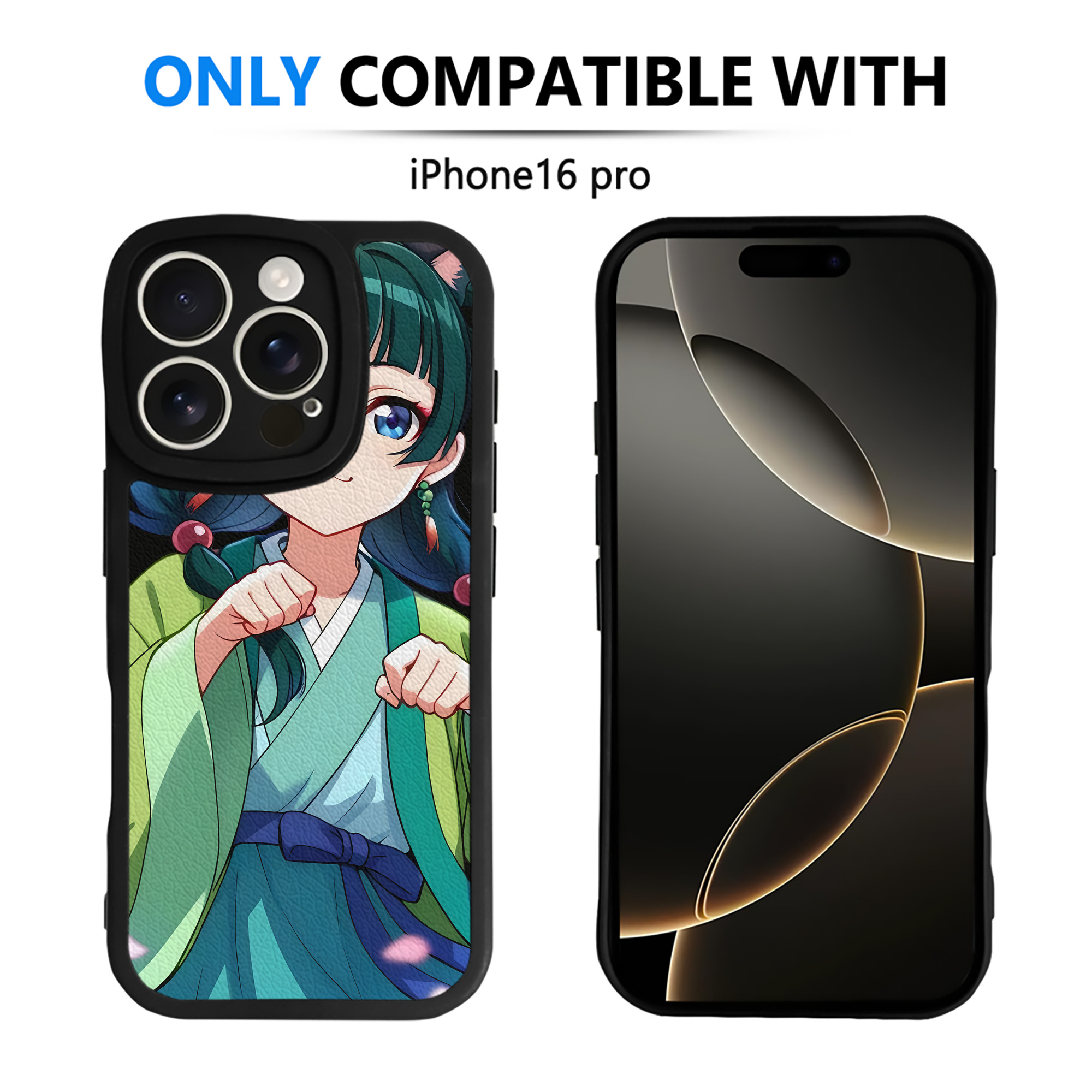 （画像用） 薬屋のひとりごと The Apothecary Diaries 【iPhone 16シリーズ対応】シリコンスマホケース（レザー調） 材質：シリコン